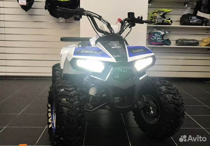 Квадроцикл ATV 110 Eagle бело-синий