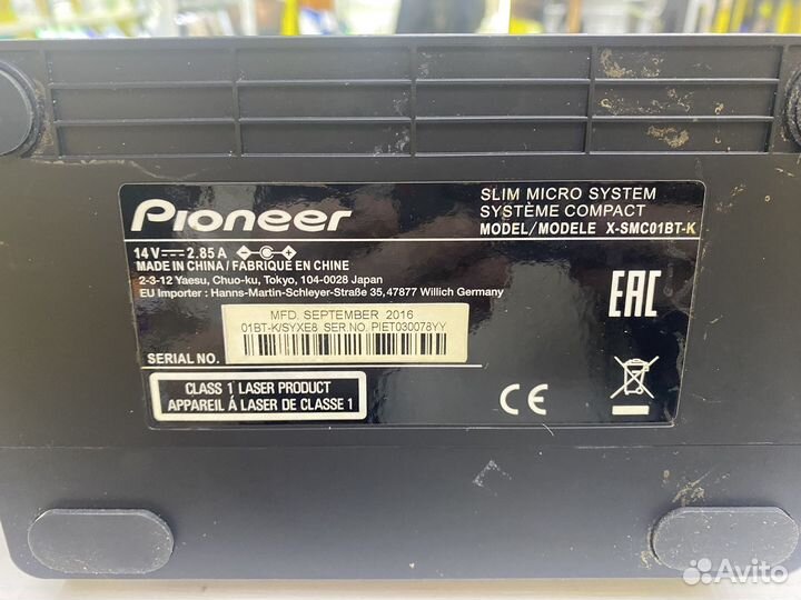 K.5241 Музыкальный центр Pioner X-SMC01BT-K