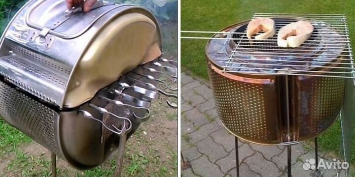 Мангал.Барбекю.Очаг(это барабан из нержавейки)