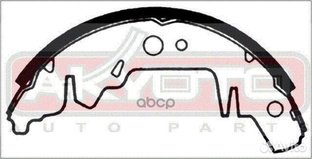 Колодки тормозные барабанные задние AKS11814 AK