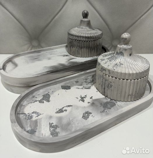 Поднос из гипса