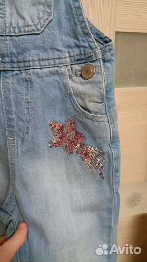 Джинсовый комбинезон для девочки