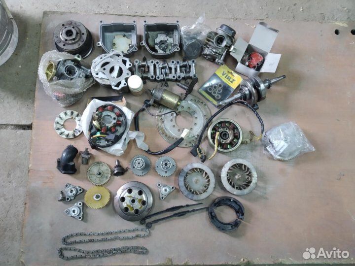 Запчасти скутер б/у новые 139qmb 2 т