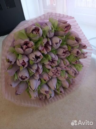 Букет из зефирных тюльпанов