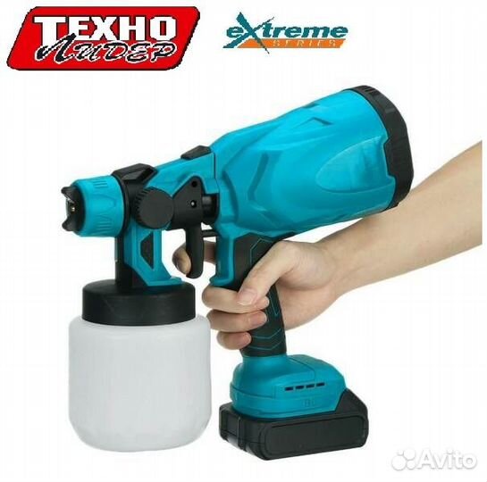 Краскопульт аккум crown 18V 3- режимный