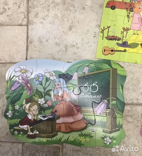 Развивающий набор + 3 шт пазлы