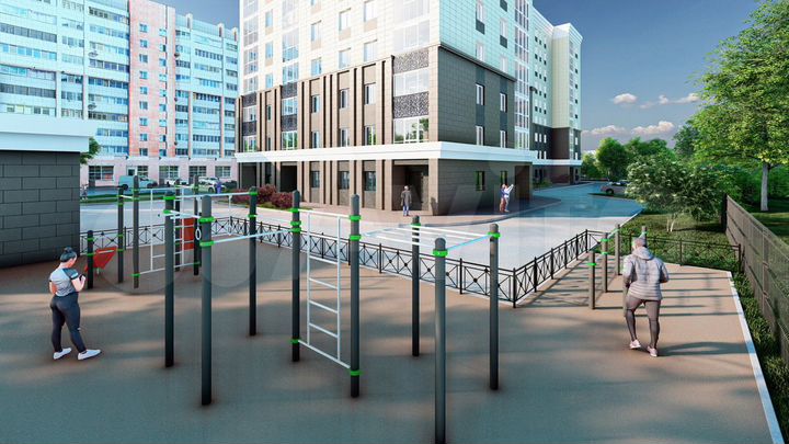 2-к. квартира, 57,3 м², 6/9 эт.