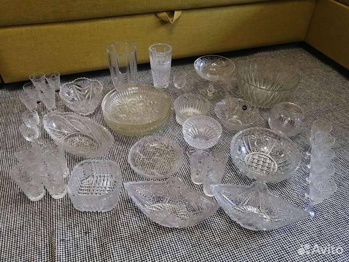 Хрусталь СССР. Салатники, бокалы, рюмки