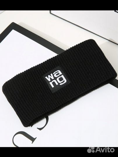 Теплая широкая повязка на голову