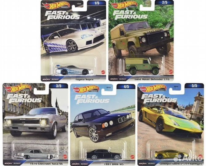 В наличии Hot wheels premium fast furious