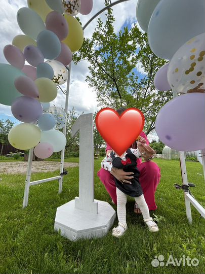 Цифра 1 на годик