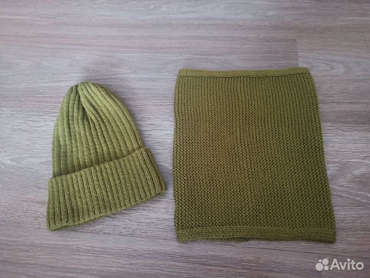 Шапка тыковка + Снуд в размере 50-56