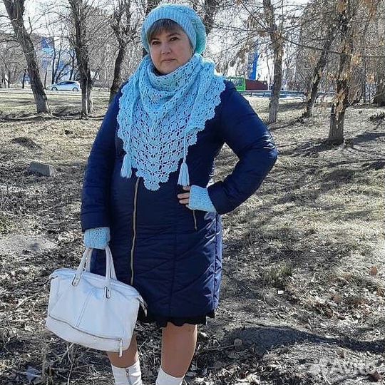 Комплект вязаный, демисезон(берет,митенки,бактус)