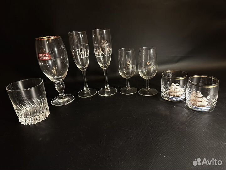 Фужеры стаканы хрусталь Чехия Гусь-Хрустальный