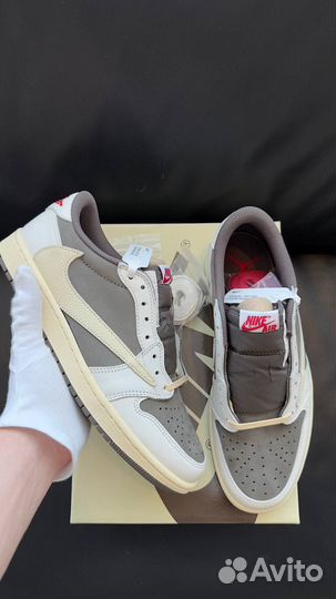 Кроссовки Nike air jordan 1 low x travis scott