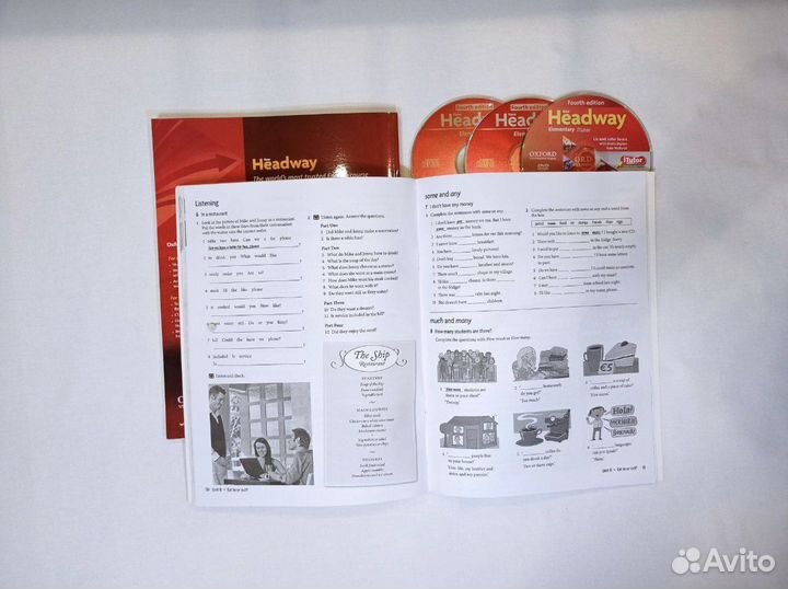 Headway elementary /комплект (SB,WB,CD) новые