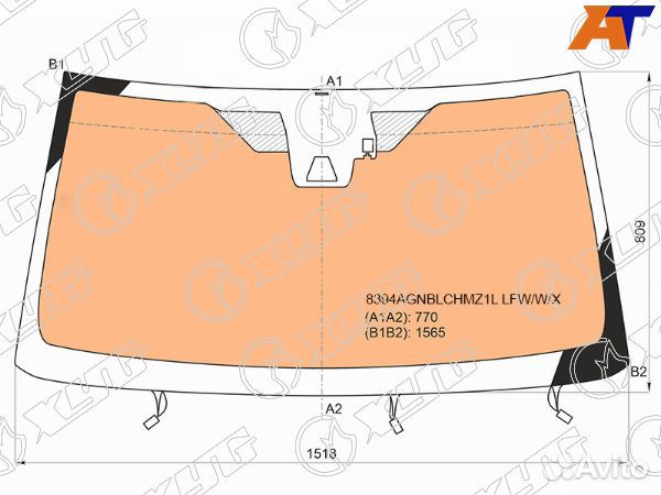 Стекло лобовое toyota land cruiser prado