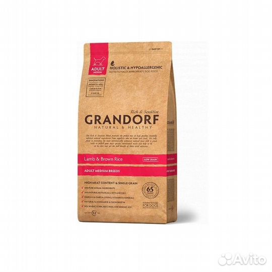 Корм для собак grandorf в ассортименте