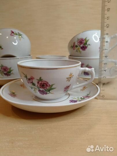 Сервиз чайный Гвоздики Дулёво