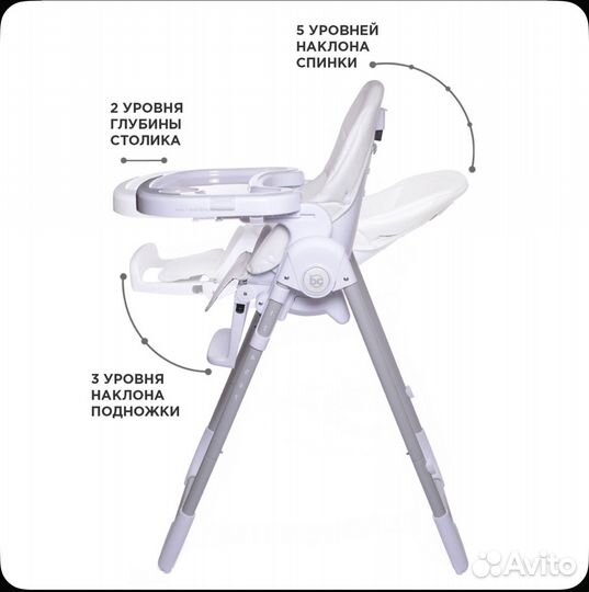 Стульчик-шезлонг для кормления babycare