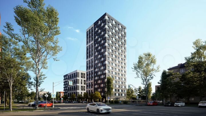 Квартира-студия, 28,1 м², 9/19 эт.