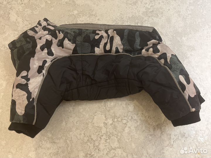 Зимний теплый комбинезон для собаки (девочки)