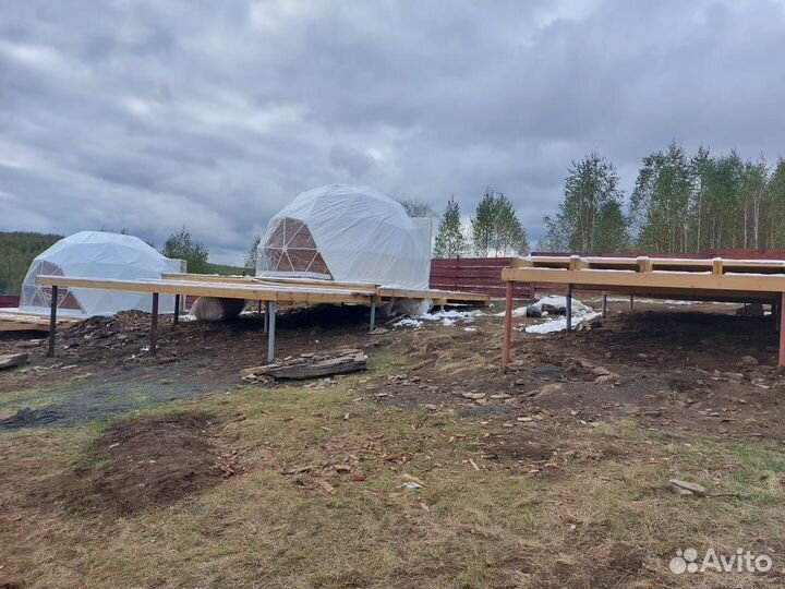 Геокупол для глэмпинга, сфера