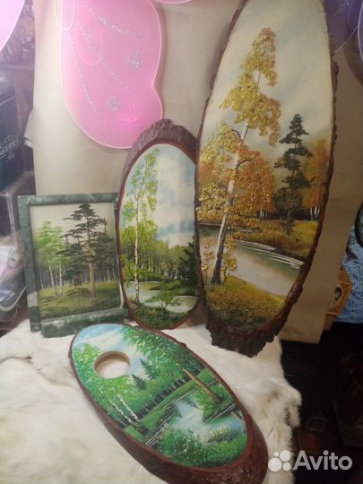 Панно на спилке панно малахит Разъёмная картина