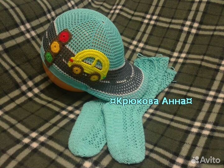 Вязаная кепка для мальчика