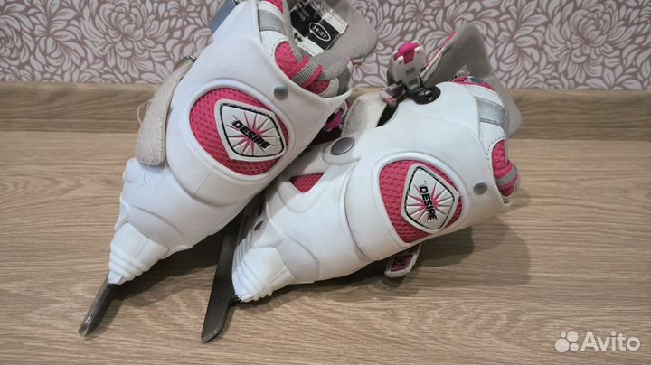 Коньки детские раздвижные 34 37 размер