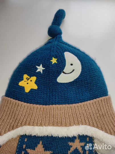 Комплект шапка/шарф б/у