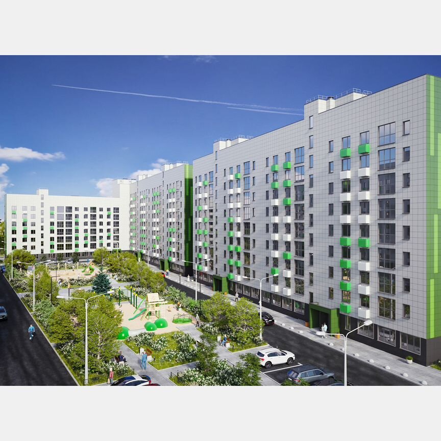 3-к. квартира, 57,4 м², 9/9 эт.