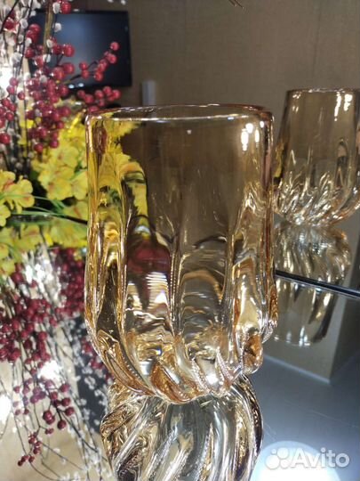 Ваза цветное стекло. Винтаж СССР