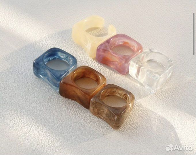 Кольца из смолы shein