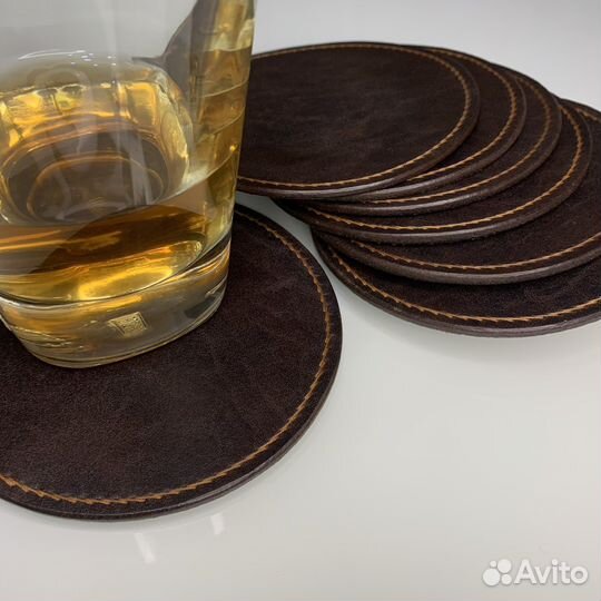 Подстаканники кожаные/салфетки/коврики офисные