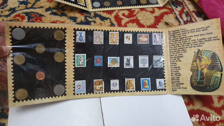 Альбомы монет и марок Египет