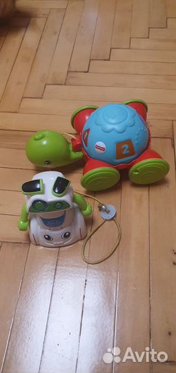 Черепаха каталка fisher price