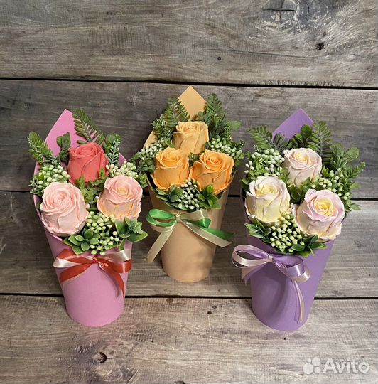 Букет из мыла. Мыло ручной работы