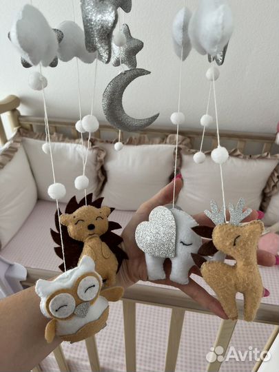 Музыкальный мобиль из фетра