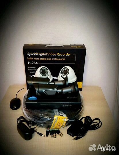 Комплект Видеонаблюдения на 1, 4, 8, 16 камер HD