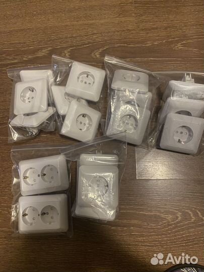 Розетки от застройщика и новые