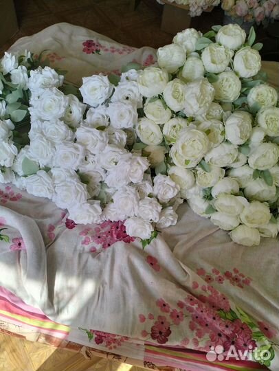 Искусственные цветы для декора свадьбы