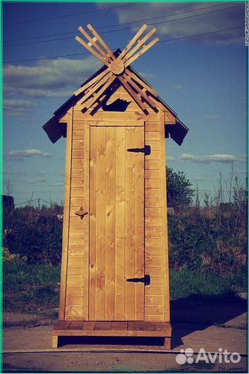 Дачный туалет деревянный MRM