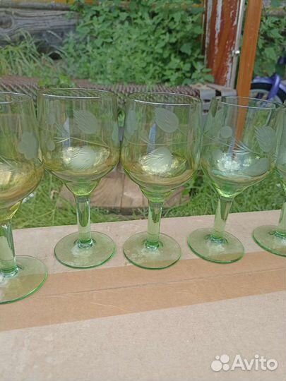 Фужеры цветное стекло СССР