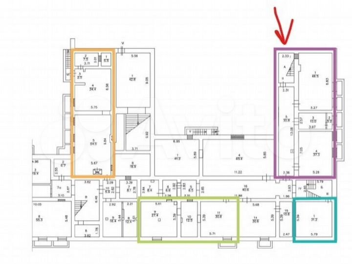 Сдам офисное помещение, 127.8 м²