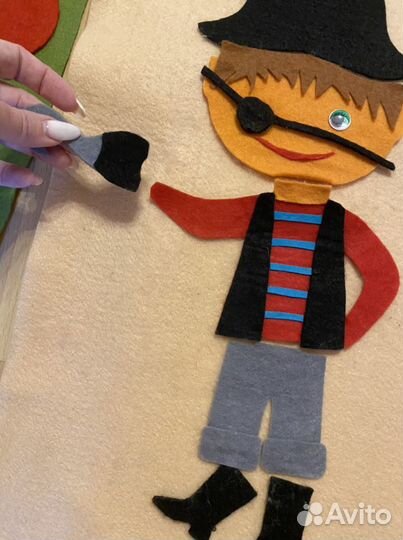 Паззлы из фетра, подойдут для анимации