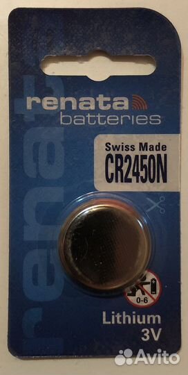 Литиевые батарейки renata