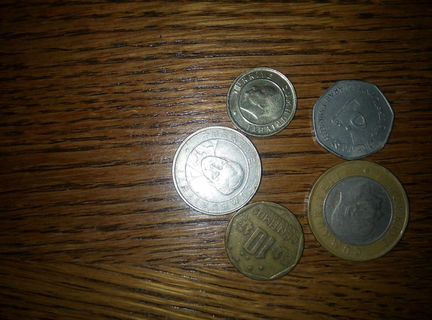 5 монет разных стран