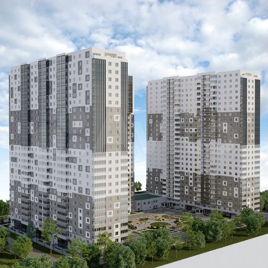 1-к. квартира, 53,1 м², 23/27 эт.