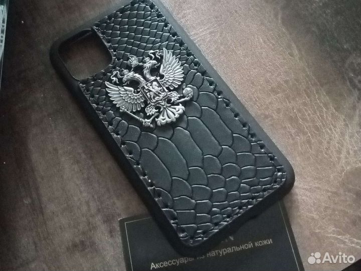 Чехол натуральная кожа iphon 11